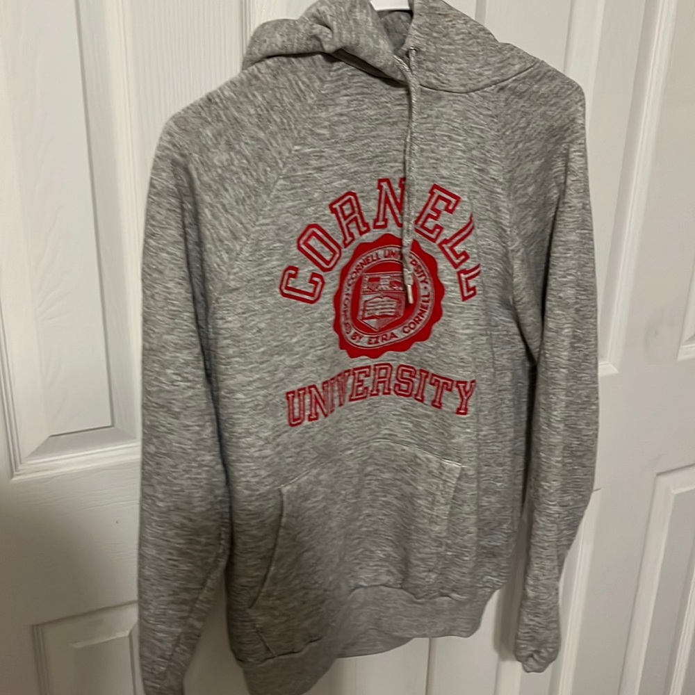 grey cornell university hoodie